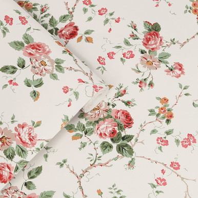 Laura Ashley Mountney Garden Antique Pink Wallpaper