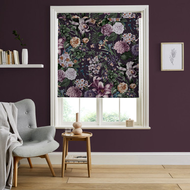 Glasshouse Flora Amethyst Roller Blind