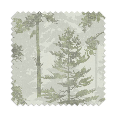 Norse Forest Soft Green Roman Shade