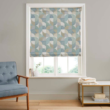 Stitch Craze Calm Roman Shade