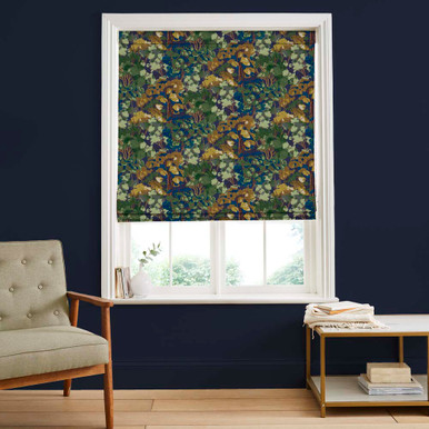 Folklore Tree Midnight Roman Blind