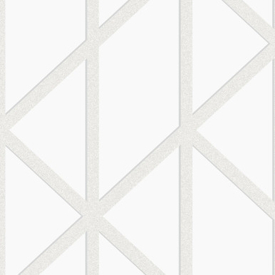 Geo Panel White Wallpaper