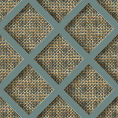 Ocean Panel Rattan Wallpaper