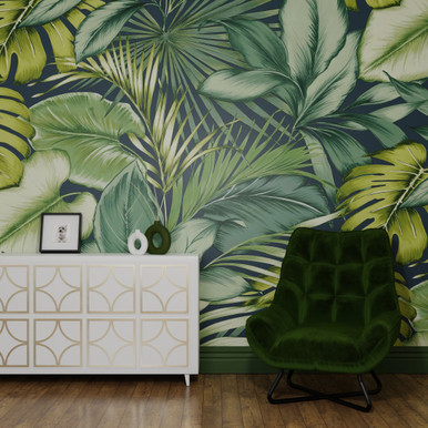 Monstera Green Bespoke Mural