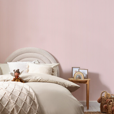 Next Calm Stripe Pink Wallpaper