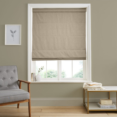 Dapple Taupe Roman Shade