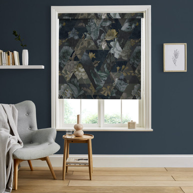 Timepiece Midnight Roller Blind