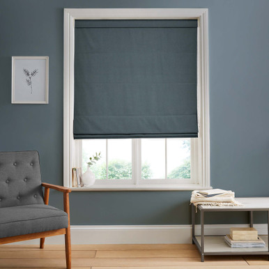 Linum Deep Sky Roman Blind