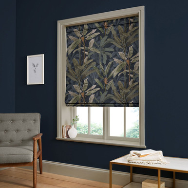 Borneo Midnight Roman Blind