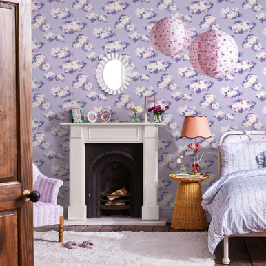 lavender wallpaper for bedroom