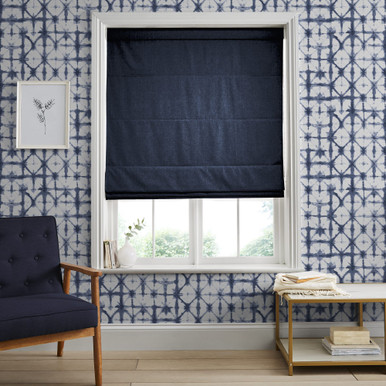 Ethereal Navy Roman Blind