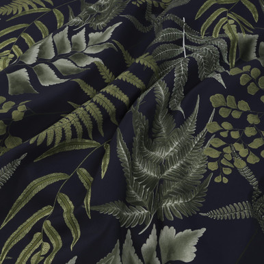 Midsummer Fern Black Roman Shade