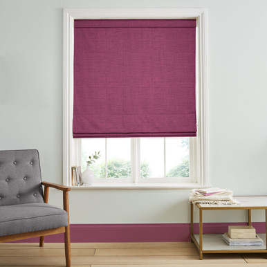 Wallace Fuchsia Roman Shade