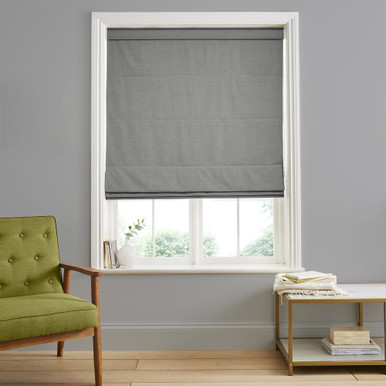 Wallace Grey Roman Blind