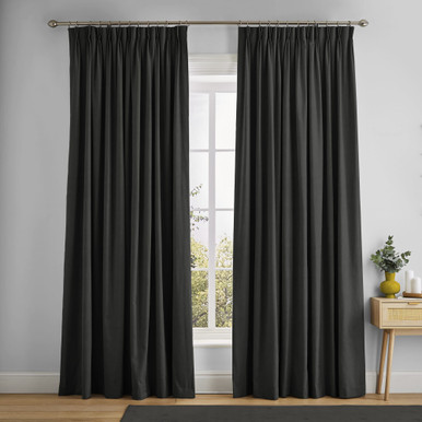 Adorn Soft Black Curtains