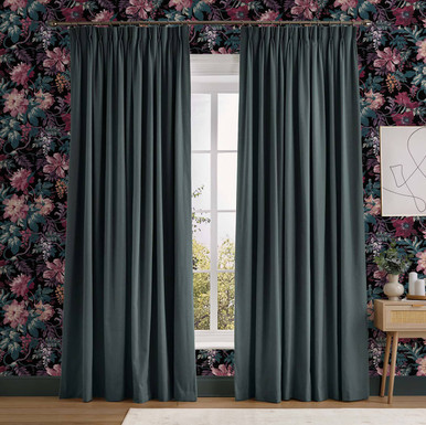 Teal Curtains