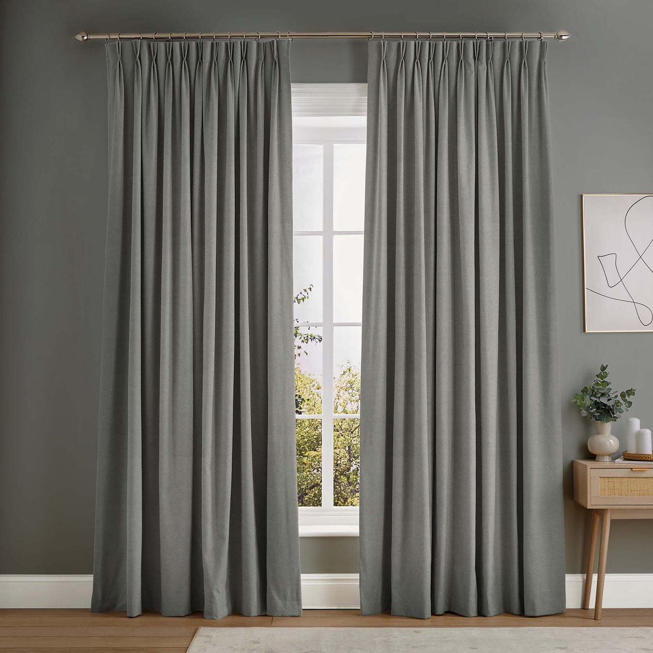 Linum Warm Grey Curtains