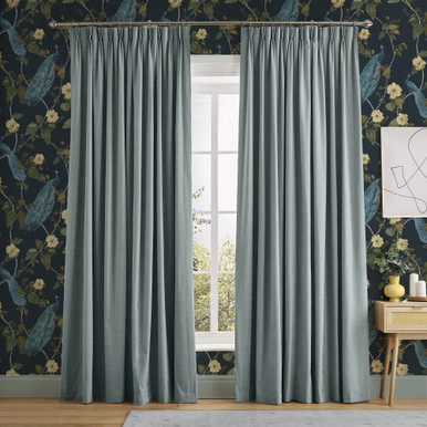 Wallace Cool Blue Curtains