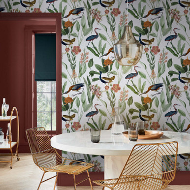 dining room feature wallpaper