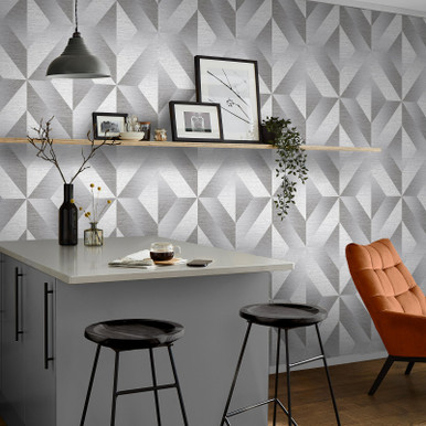 metallic wallpaper modern