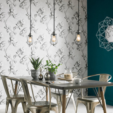plain white wallpaper b&q