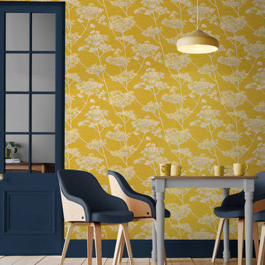 Hortus Mustard Wallpaper