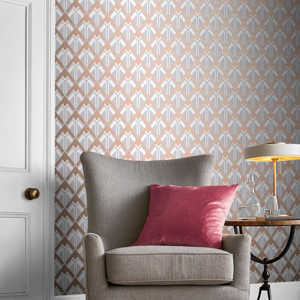 Rose Gold Wallpaper Grey & Rose Gold Wallpaper