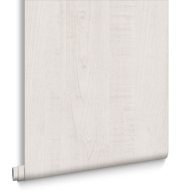 Papier Peint Wood Grain Blanc