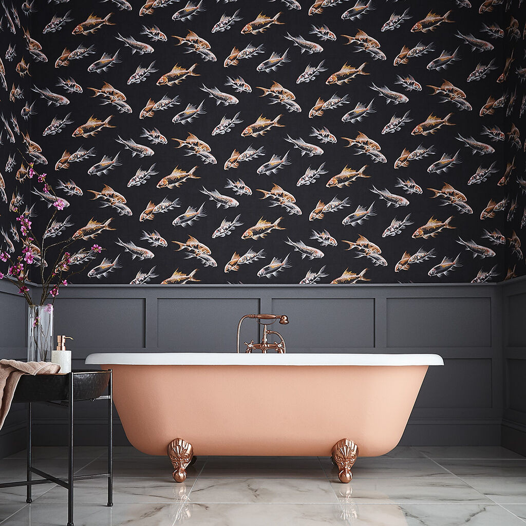 30 Beautiful Bathroom Wallpaper Ideas