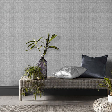 Papier Peint Sisal Gris