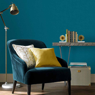 Jewel Teal Plain Wallpaper