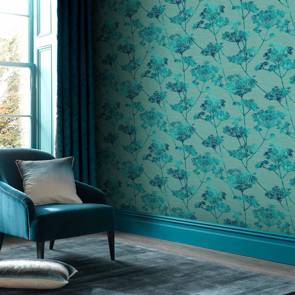 teal wallpaper designs