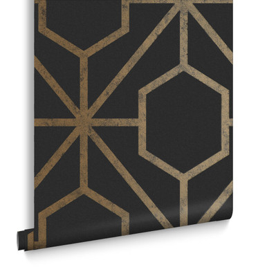 Papier Peint Rinku Black & Gold