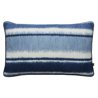 Ikat Stripe Blue Kussen