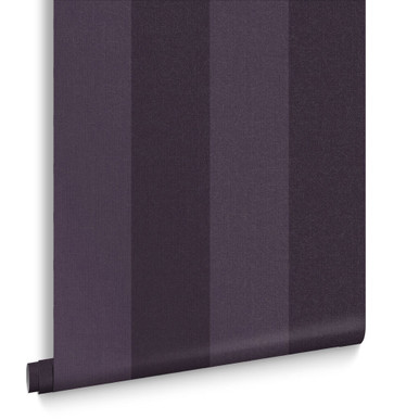 Heritage Stripe Plum Wallpaper