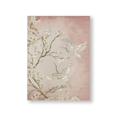 Graceful Cranes Canvas Wall Art