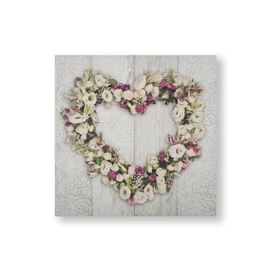 Floral Heart Wanddecoratie