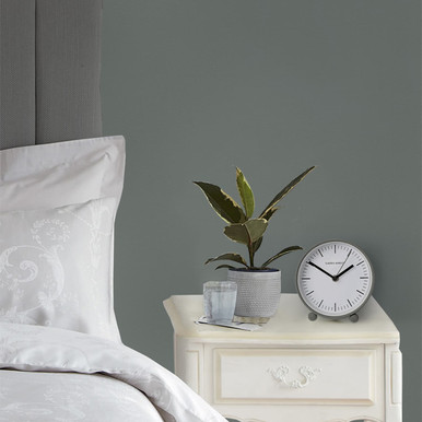 Twyford Pale Steel Grey Small Bedside Clock