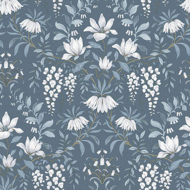 Laura Ashley Parterre Dark Seaspray Wallpaper