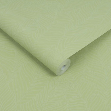 Tropical Leaf All Over Green Wallpaper