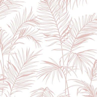 Litho Tropical Pink Wallpaper