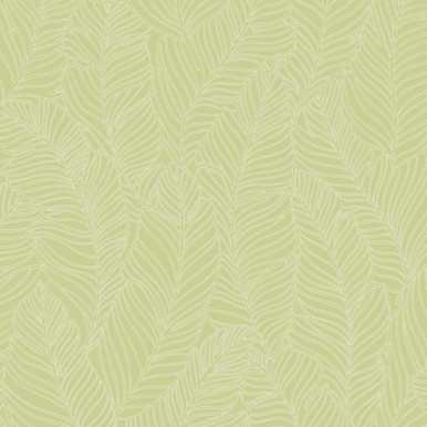 Leaf All Over Green Wallpaper