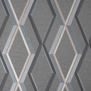 Prestige Geo Charcoal Wallpaper