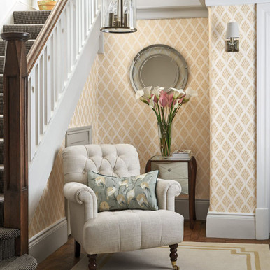 Laura Ashley Florin Gold Wallpaper