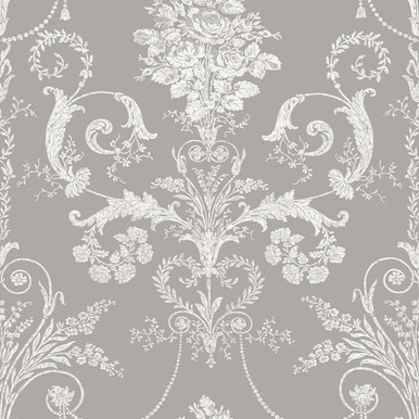 Laura Ashley Josette Steel Wallpaper