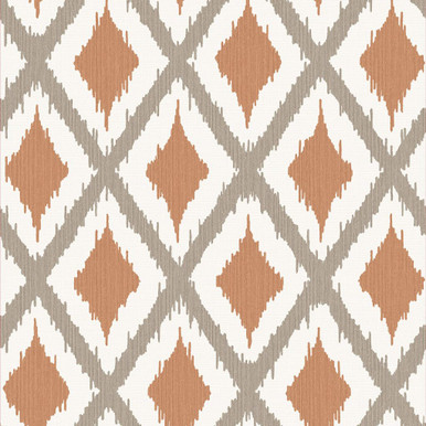 Ikat Rust Wallpaper