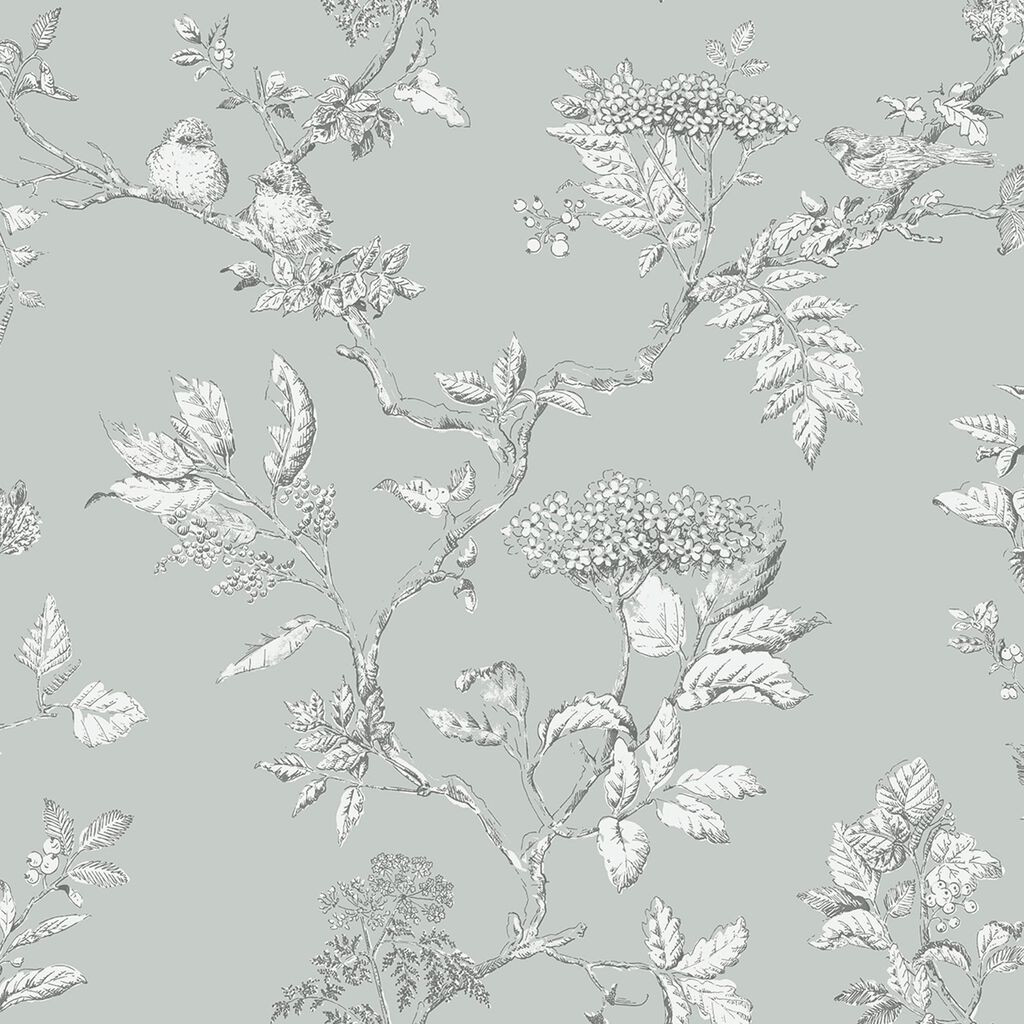 Laura Ashley Oriental Garden Wallpaper  113391  Pearlescent White