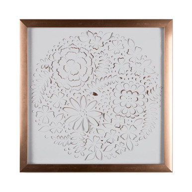 Rose Gold Petals Framed Wall Art