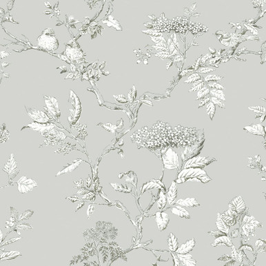 Laura Ashley Elderwood Steel Wallpaper