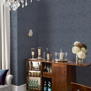 Laura Ashley Barley Dusky Seaspray Wallpaper